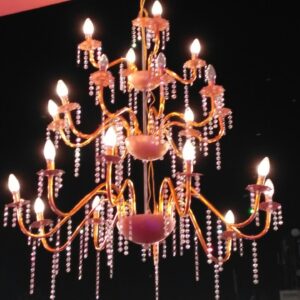 Iron chandeliers