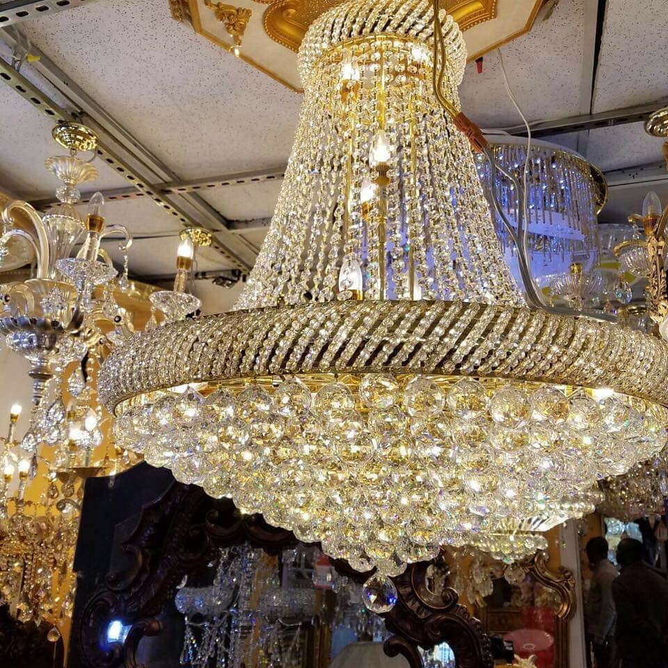 Crystal & Glass Chandelier